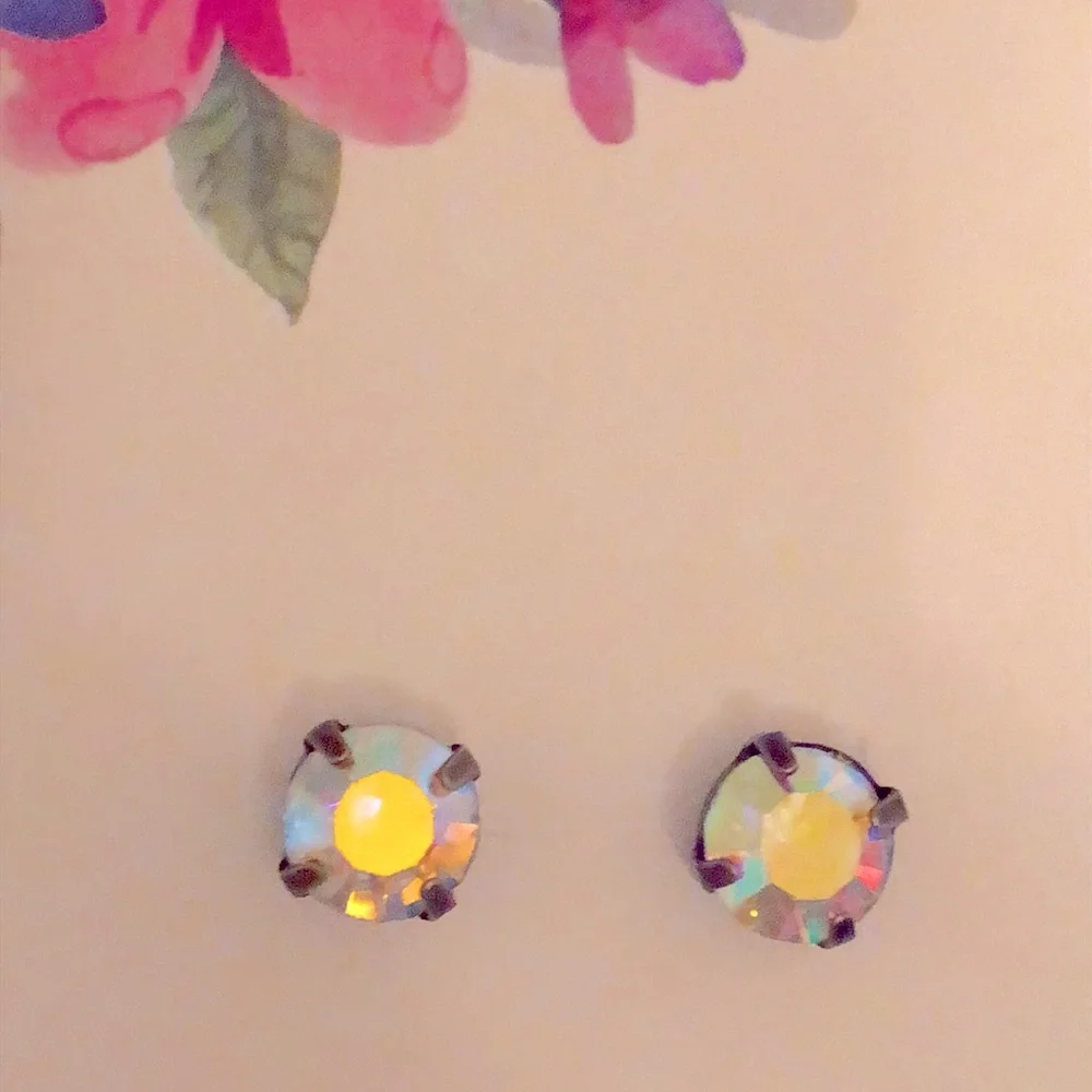 Aurora Borealis Crystal Earrings